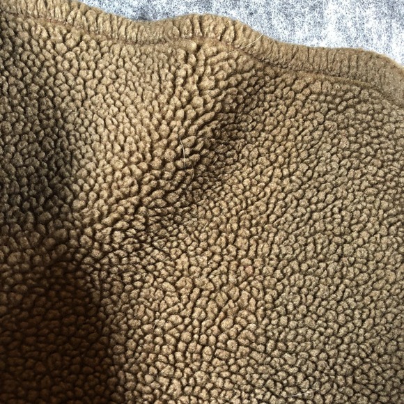 L.L.Bean Jacket Womens Petite Medium Red Faux Suede Sherpa‎ Lined Warm Coat - Picture 12 of 16